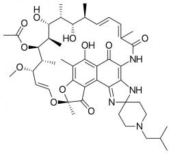 Rifabutin objevili vědci italské farmaceutické firmy Achifar v roce 1975.