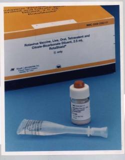 RotaShield®, živá perorální vakcína. Byla první vakcínou proti rotavirům. (Kredit: NIH). RotaShield®, živá perorální vakcína. Byla první vakcínou proti rotavirům. (Kredit: NIH).
