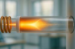 Experiment v plazmatickém průtokovém reaktoru. Kredit: LLNL.
