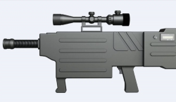 Údajná laserová puška ZKZM-500. Kredit: Task & Purpose / South China Morning Post.