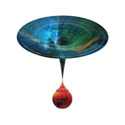 Skrze černé díry by se mohly vytvářet nové dceřiné vesmíry. V takovém případě by dokonce mohl na kosmologické úrovni platit ekvivalent Darwinova přirozeného výběru. Přežily a rozmnožily by se ty vesmíry s více černými dírami. Zdroj: https://res.cloudinary.com/