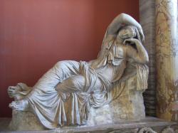 Spící krétská princezna Ariadne (dlouho pokládána za Kleopatru), Vatican Museums. Kredit: Wknight94, Wikipedia, CC BY-SA 3.0.