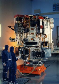 Observatoř SOHO vynesla z Kennedyho vesmírného střediska do vesmíru raketa Atlas-Centaur AC-121.  Kredit: ESA/NASA
