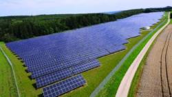 Solarpark Leibertingen, Německo. Kredit: EWB