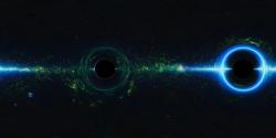 voří temnou hmotu černé díry z úsvitu vesmíru? Kredit: NASA’s Goddard Space Flight Center.