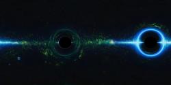 voří temnou hmotu černé díry z úsvitu vesmíru? Kredit: NASA’s Goddard Space Flight Center.