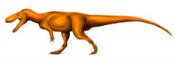 Rekonstrukce vzezření megalosaurida wiehenvenatora. Tento obří teropod dosahoval délky menšího autobusu a hmotnosti mohutného nosorožce. Krajinou dnešního západního Německa se toulal v období střední jury, asi před 165 miliony let. Kredit: I do dinosaurs, Wikipedie (CC BY-SA 4.0)