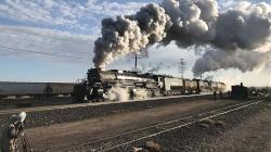 Union Pacific 4014 "Big Boy" je patagotitanem evoluční linie parních lokomotiv. Kredit: Fan Railer / Wikimedia Commons.