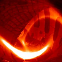 První vodíkové plazma ve stellarátoru Wendelstein 7-X. Kredit: IPP.