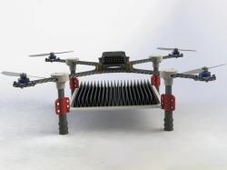 Čínský dron s fotoelektrickým konvertorem. Kredit: Northwestern Polytechnical University / China Daily.