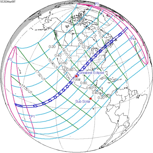 Great North American Eclipse. Kredit: NASA, Wikimedia Commons.