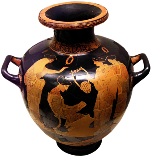 Sapfó v tradici klasické doby, 440–430 př. n. l. Národní archeologické muzeum v Athénách. Kredit: ???????, Wikimedia Commons.