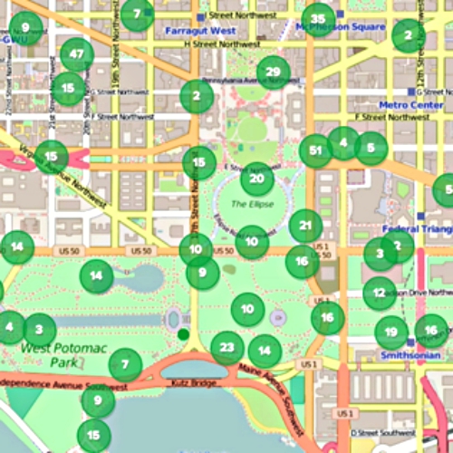 Mapa zÂ programu SIGMA. Kredit: DARPA.