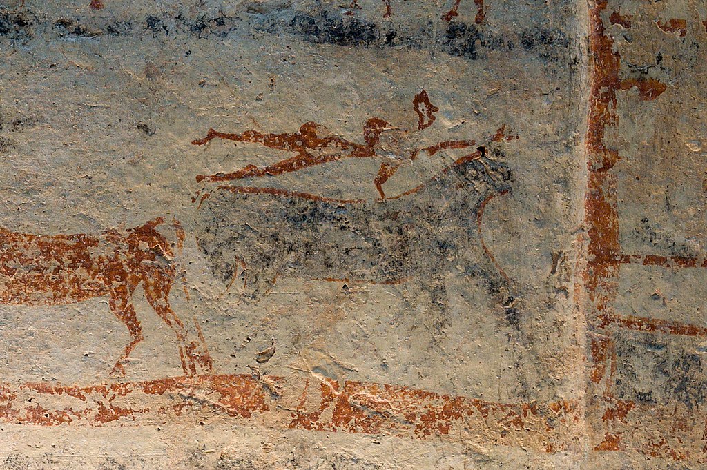 Jiný detail z larnaku z Tanagry. Mykénská kultura, 1430-1230 před n. l. Archeologické muzeum v Thébách, 1. Kredit: Zde, Wikimedia Commons