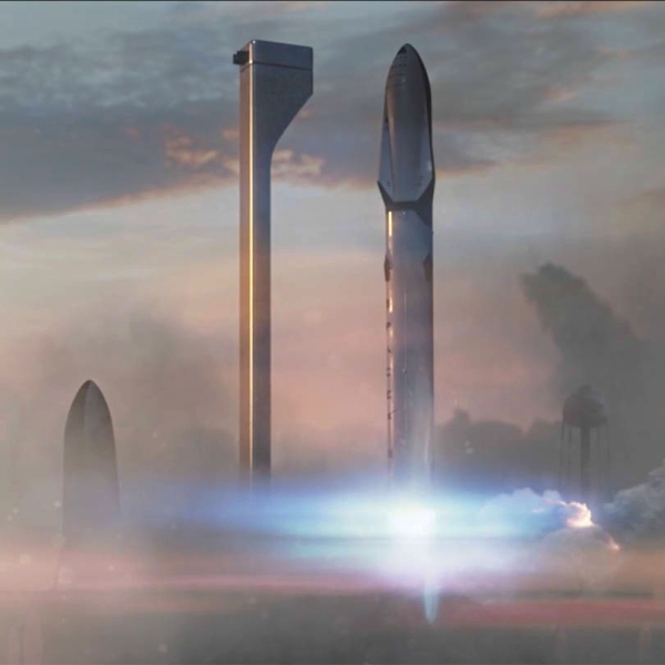 Elon Musk mĂˇ vÂ hledĂˇÄŤku Mars. Kredit: SpaceX.