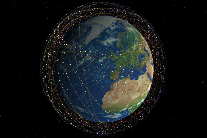 Jednou z plánovaných megakonstelací satelitů je Starlink od SpaceX. Kredit: SpaceX.