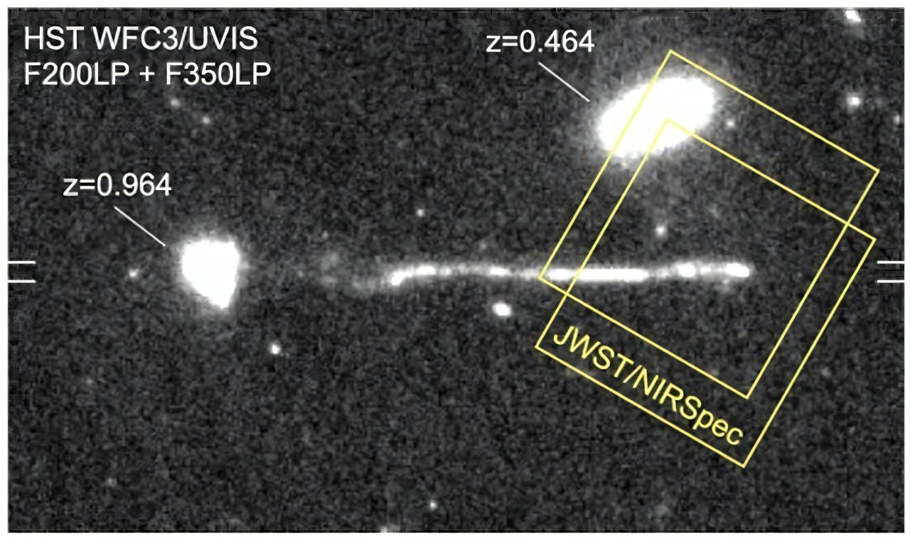 Ocas supermasivního tuláka. Kredit: van Dokkum et al. (2025), arXiv.