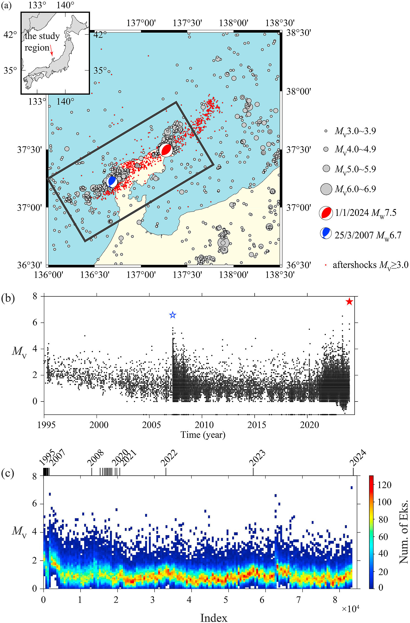 Dračí král přichází. Kredit: Liu et al. (2024), Earthquake Research Advances.