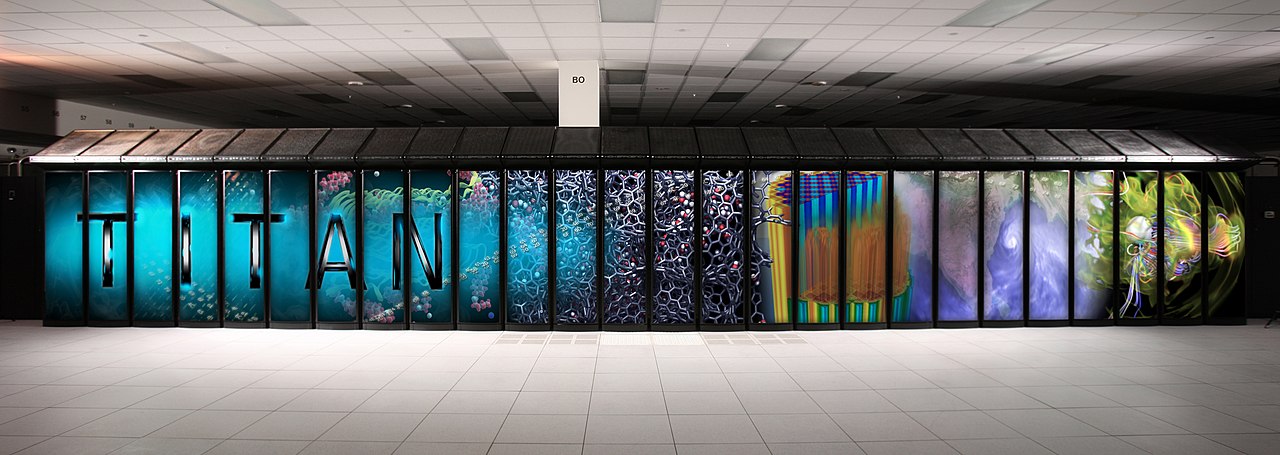 Superpočítač Titan. Kredit: Oak Ridge National Laboratory.