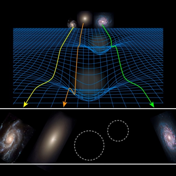 Entropická gravitace prošla prvním testem. (Kredit: Leiden Unuv.)