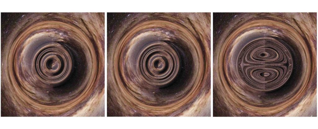 Simulace topologických solitonů. Kredit: Heidmann et al. (2023), Phys. Rev. D.