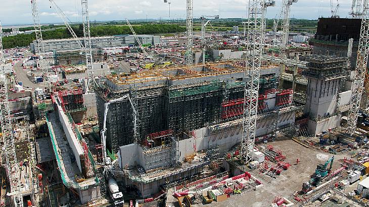 I na strojovně se už podařilo udělat v Hinkley Point C kus práce (zdroj EDF).